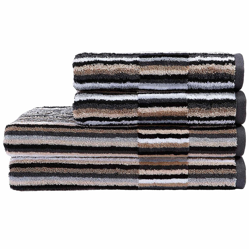 100% cotton yarn dyed jacquard towel with velour border
